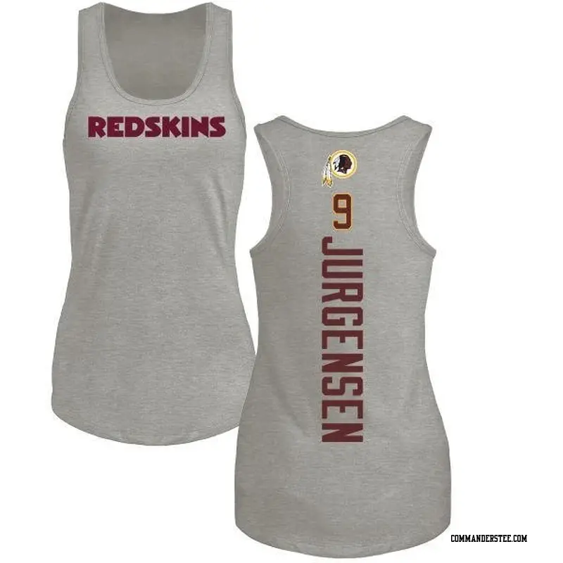 Women's Washington Commanders ＃9 Sonny Jurgensen Ash Backer Tank Top