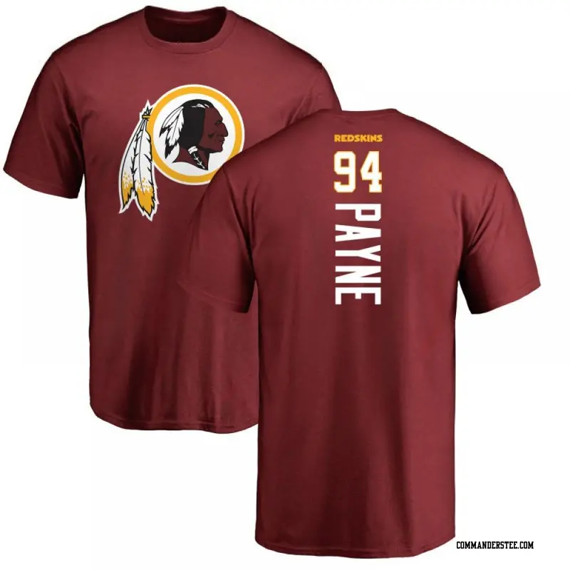 Youth Washington Commanders ＃94 Daron Payne Backer T-Shirt Maroon